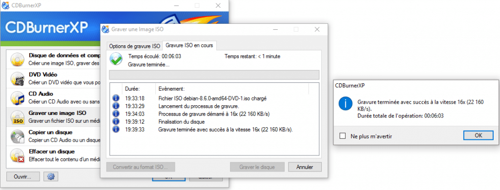 Perso, je grave avec CD BurnerXP, mon partenaire depuis... Windows XP